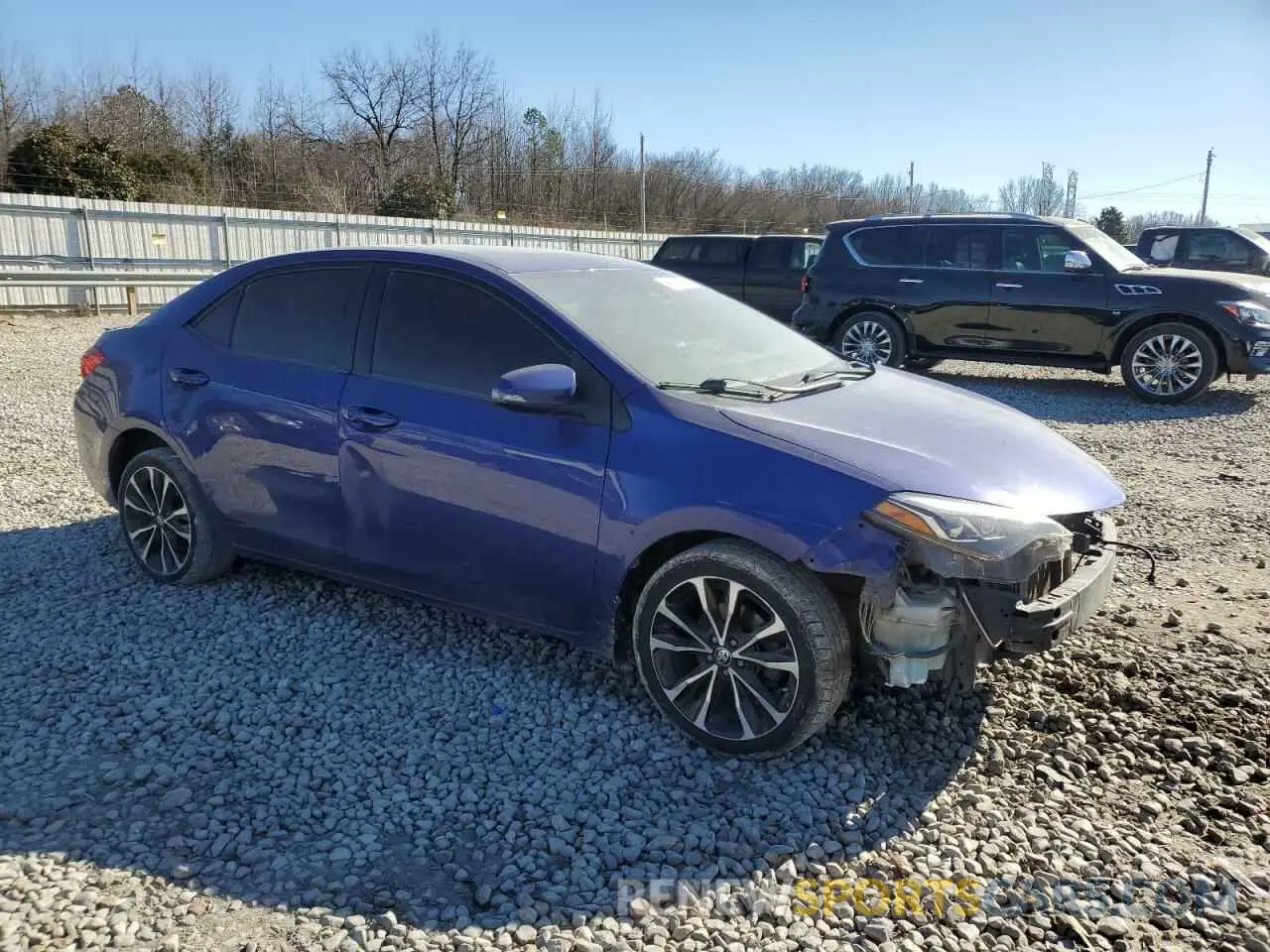 4 Photograph of a damaged car 2T1BURHE2KC163291 TOYOTA COROLLA 2019