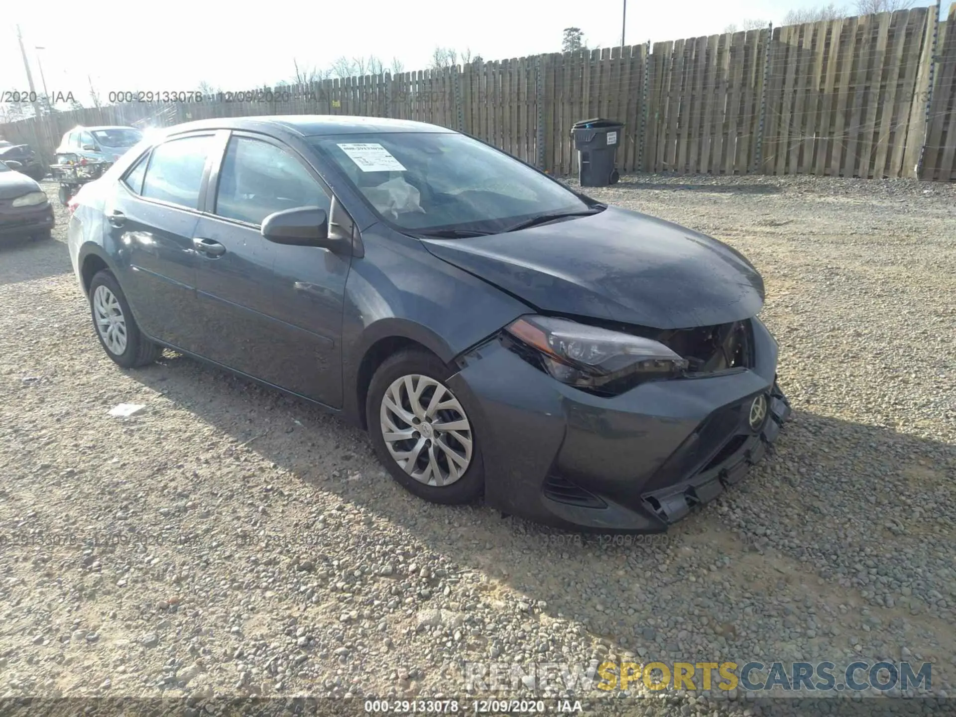 1 Photograph of a damaged car 2T1BURHE2KC163419 TOYOTA COROLLA 2019