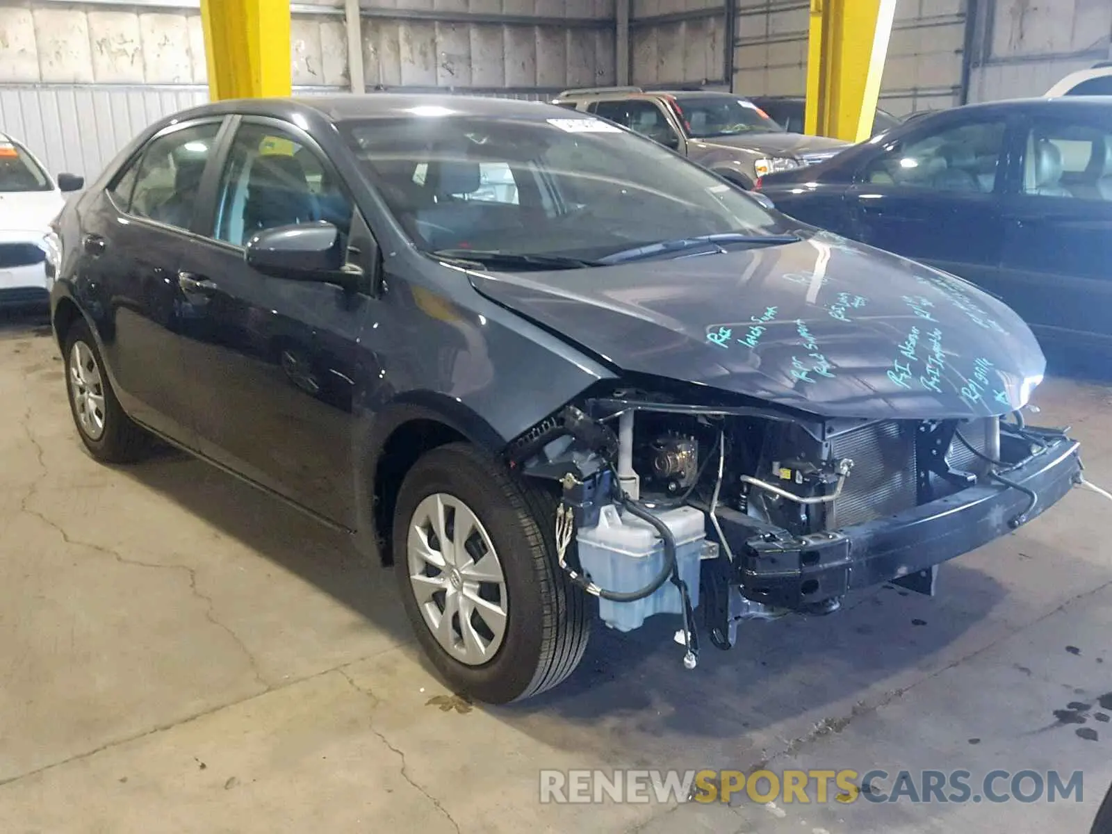 1 Photograph of a damaged car 2T1BURHE2KC166868 TOYOTA COROLLA 2019
