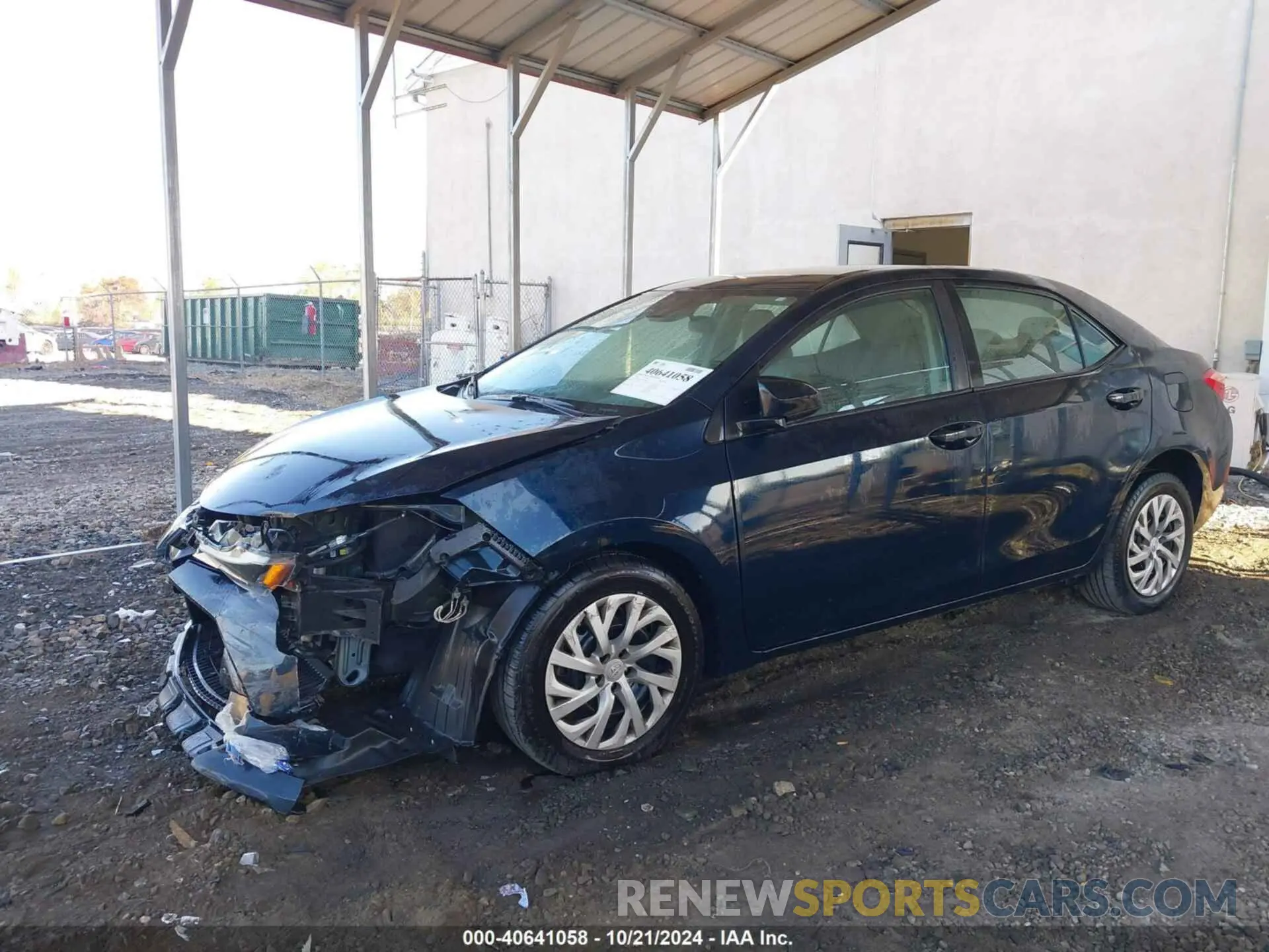 2 Photograph of a damaged car 2T1BURHE2KC179751 TOYOTA COROLLA 2019