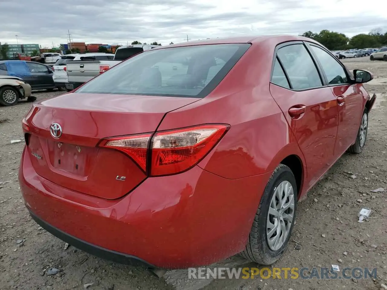 4 Фотография поврежденного автомобиля 2T1BURHE2KC185310 TOYOTA COROLLA 2019