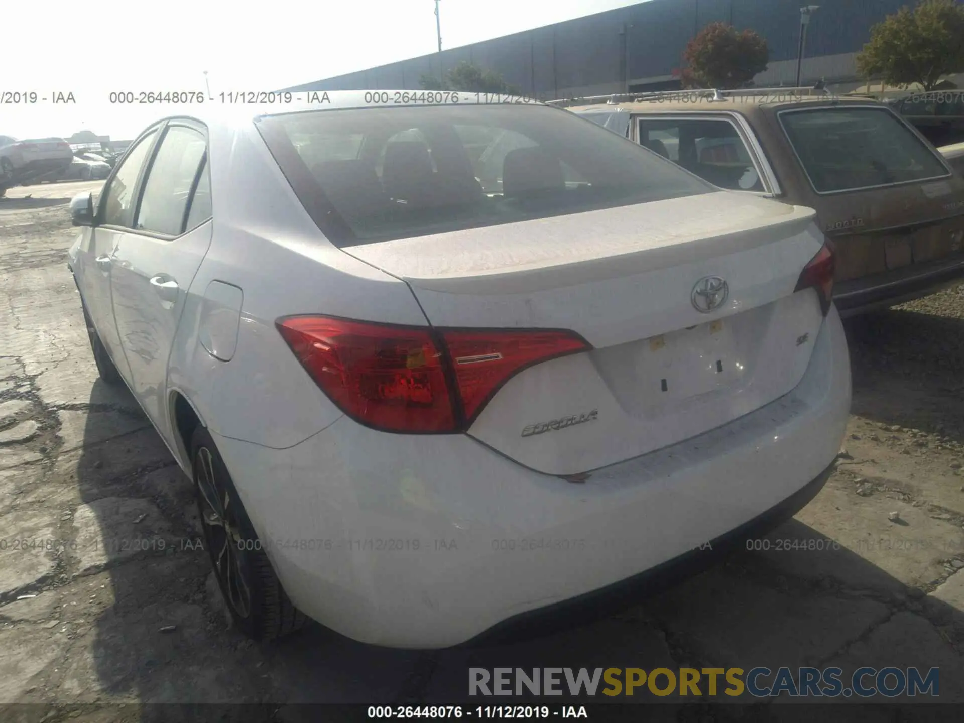 3 Photograph of a damaged car 2T1BURHE2KC191270 TOYOTA COROLLA 2019