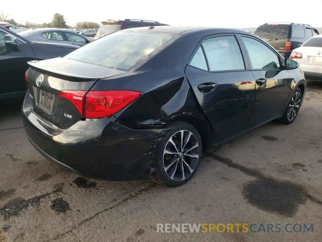 4 Photograph of a damaged car 2T1BURHE2KC203031 TOYOTA COROLLA 2019