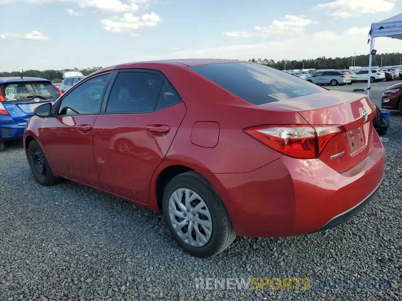 2 Photograph of a damaged car 2T1BURHE2KC209220 TOYOTA COROLLA 2019