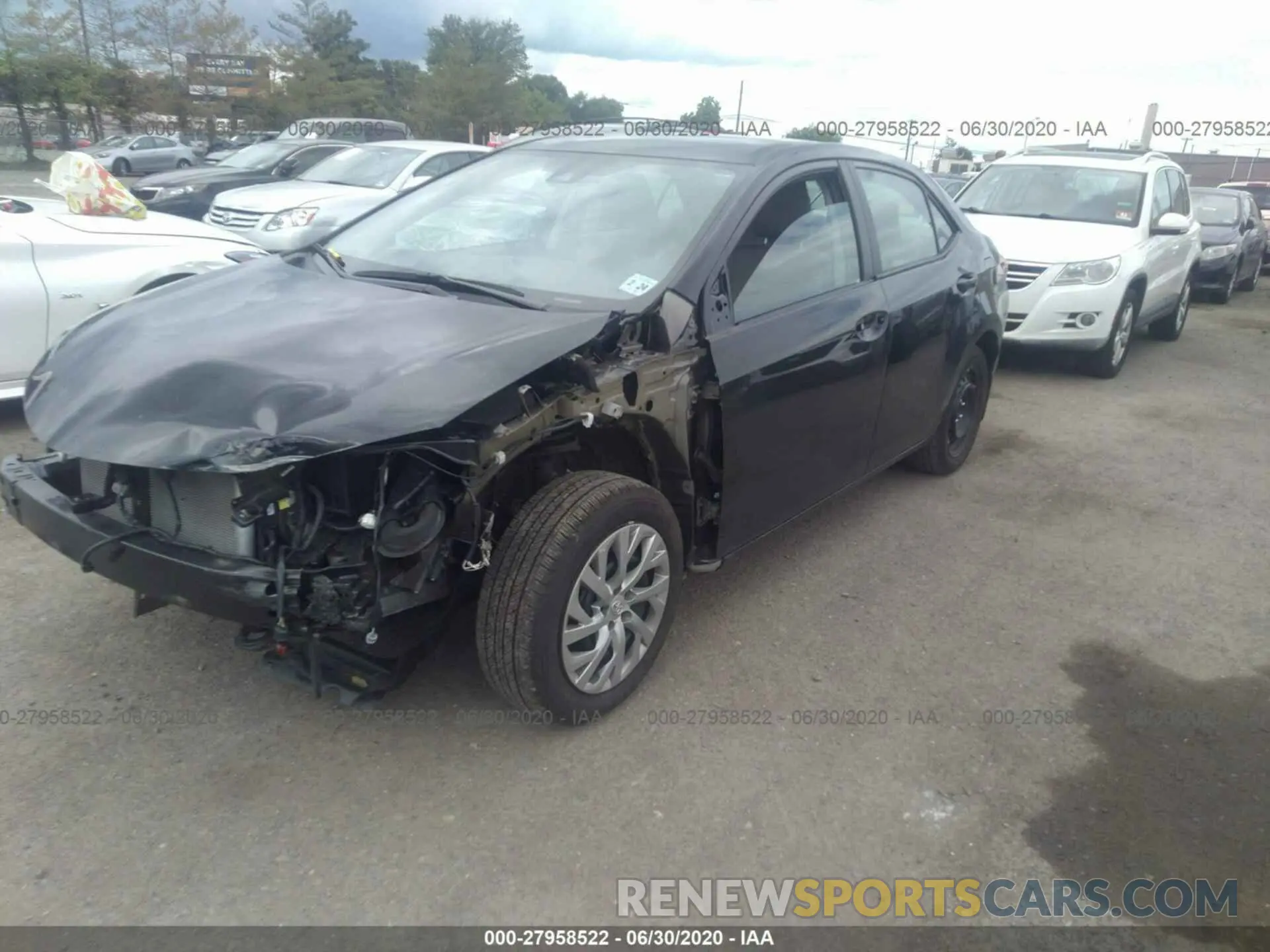 2 Photograph of a damaged car 2T1BURHE2KC221982 TOYOTA COROLLA 2019