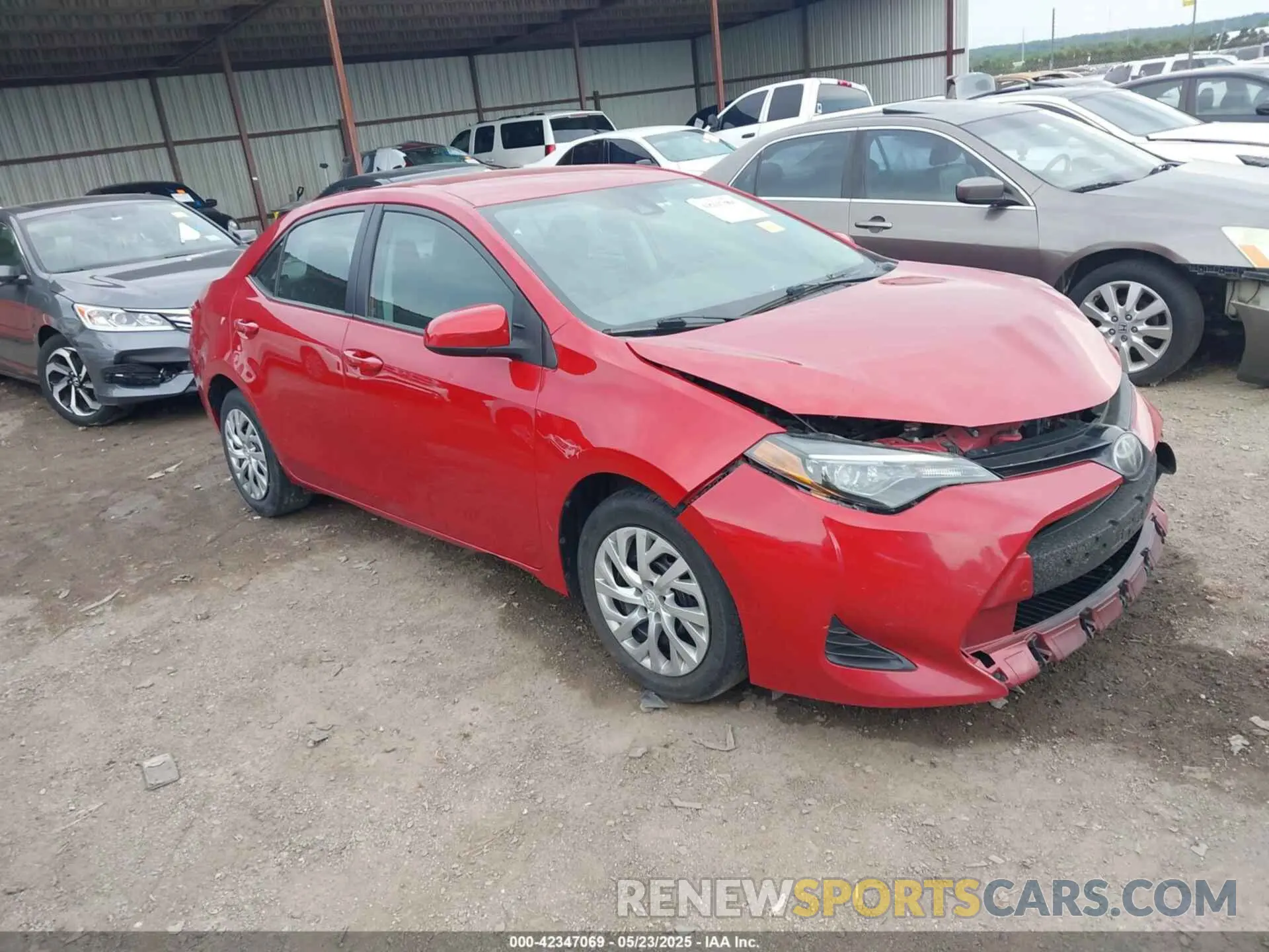 1 Photograph of a damaged car 2T1BURHE2KC236174 TOYOTA COROLLA 2019