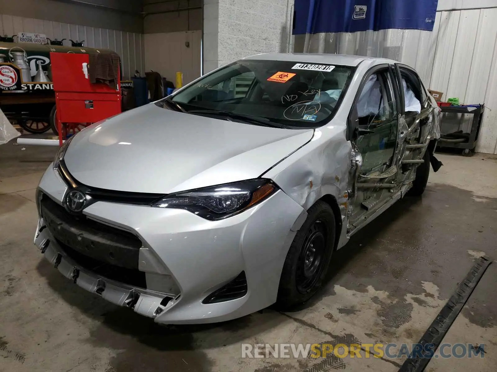 2 Фотография поврежденного автомобиля 2T1BURHE2KC236546 TOYOTA COROLLA 2019