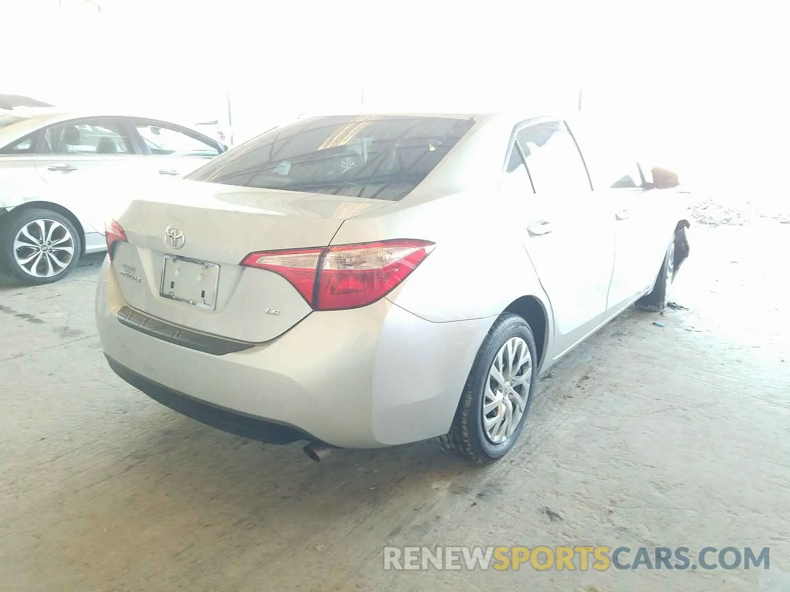 4 Фотография поврежденного автомобиля 2T1BURHE3KC139873 TOYOTA COROLLA 2019