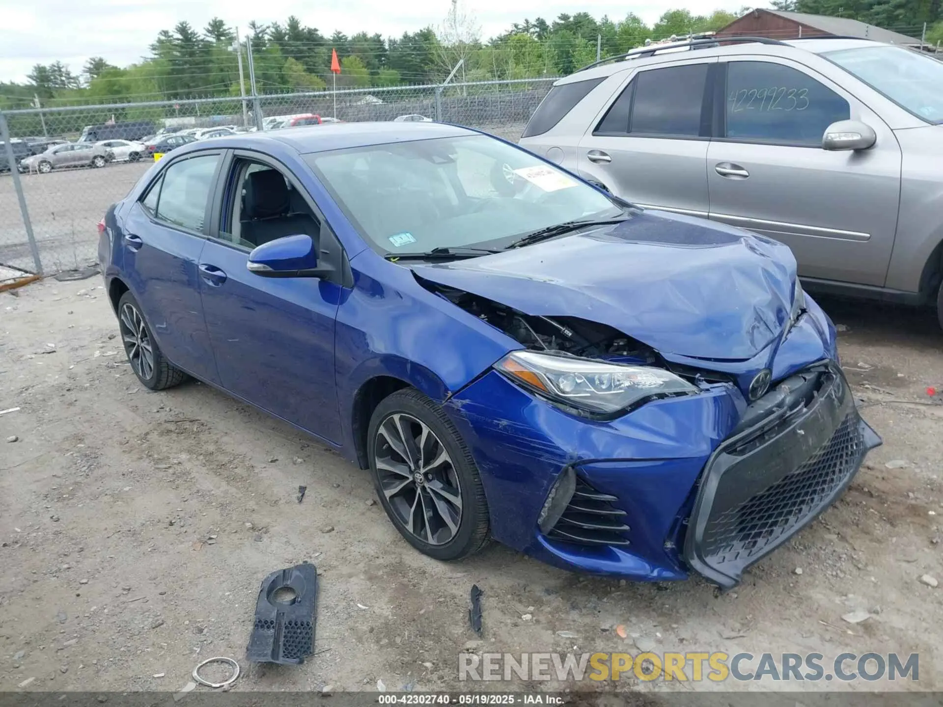 1 Photograph of a damaged car 2T1BURHE3KC142871 TOYOTA COROLLA 2019