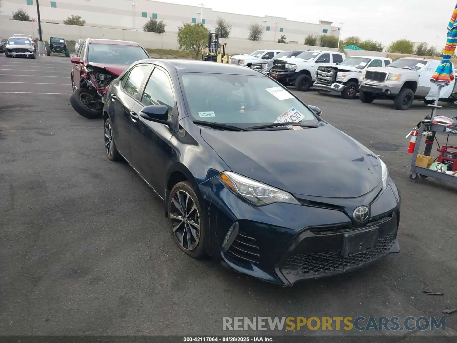 1 Photograph of a damaged car 2T1BURHE3KC144751 TOYOTA COROLLA 2019