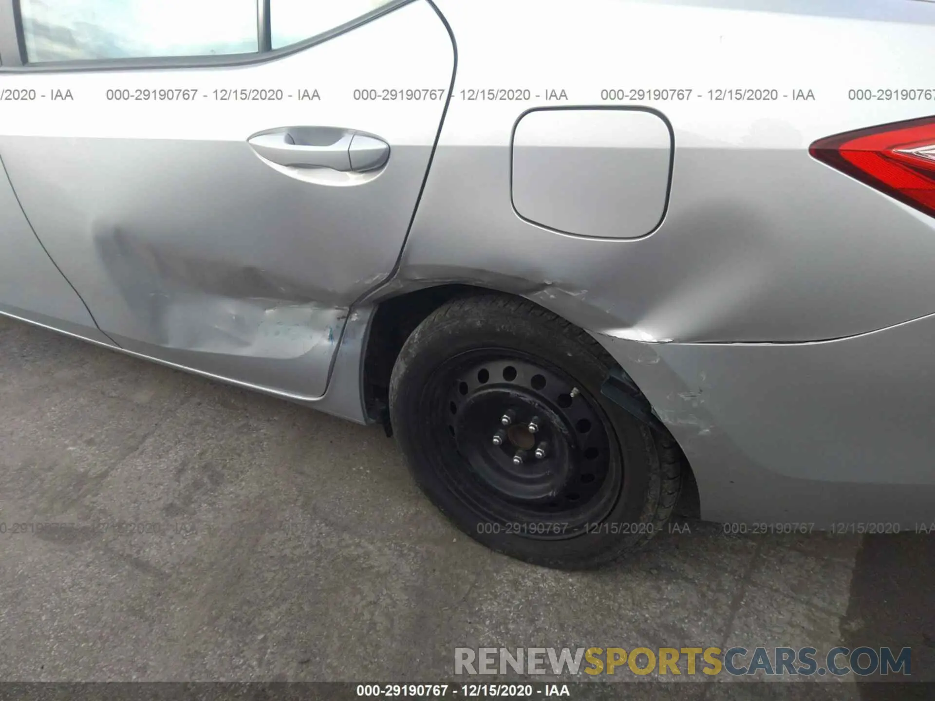 6 Photograph of a damaged car 2T1BURHE3KC146497 TOYOTA COROLLA 2019