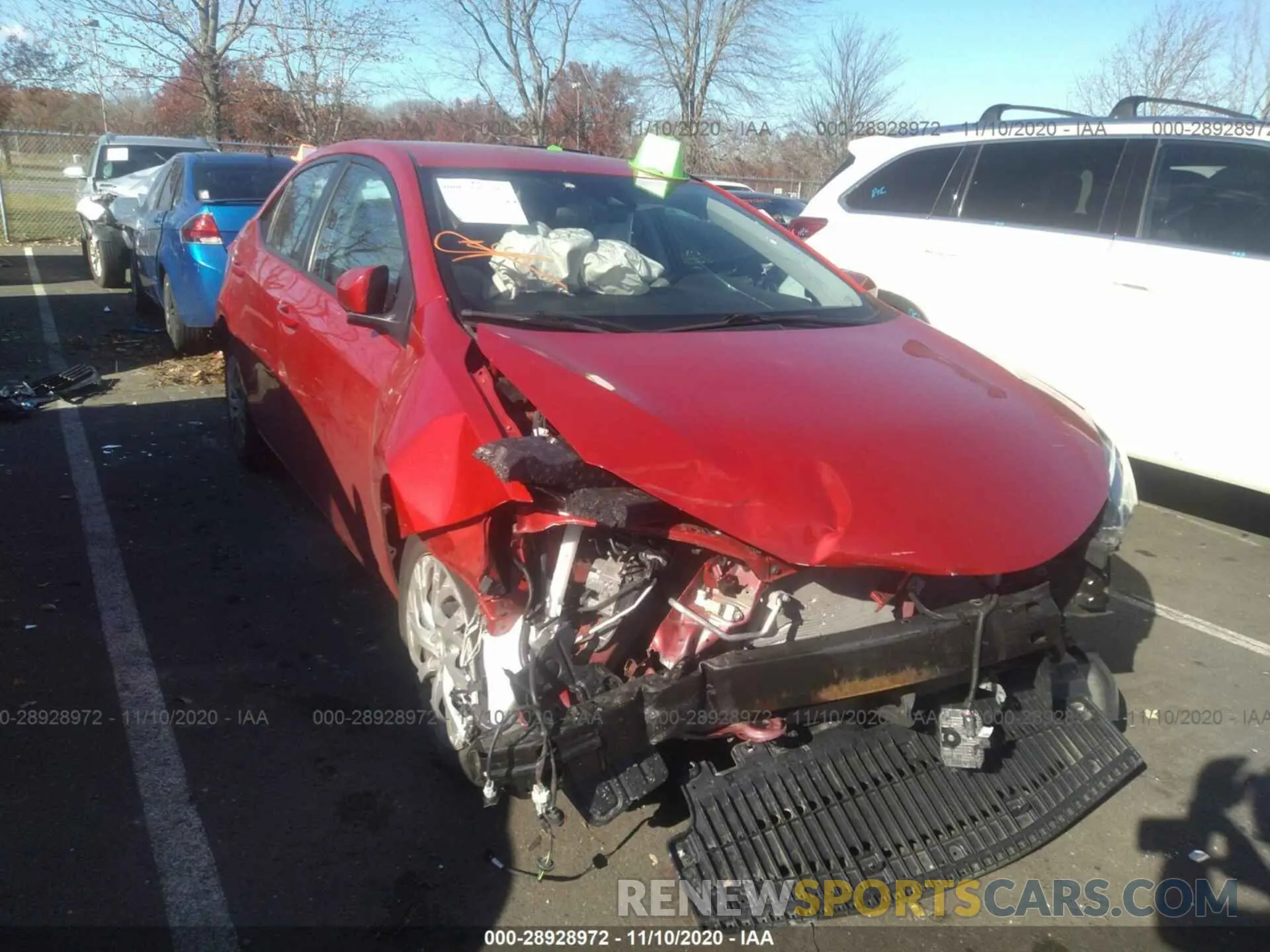 1 Photograph of a damaged car 2T1BURHE3KC147505 TOYOTA COROLLA 2019
