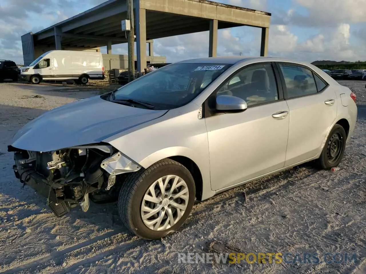 1 Photograph of a damaged car 2T1BURHE3KC164479 TOYOTA COROLLA 2019