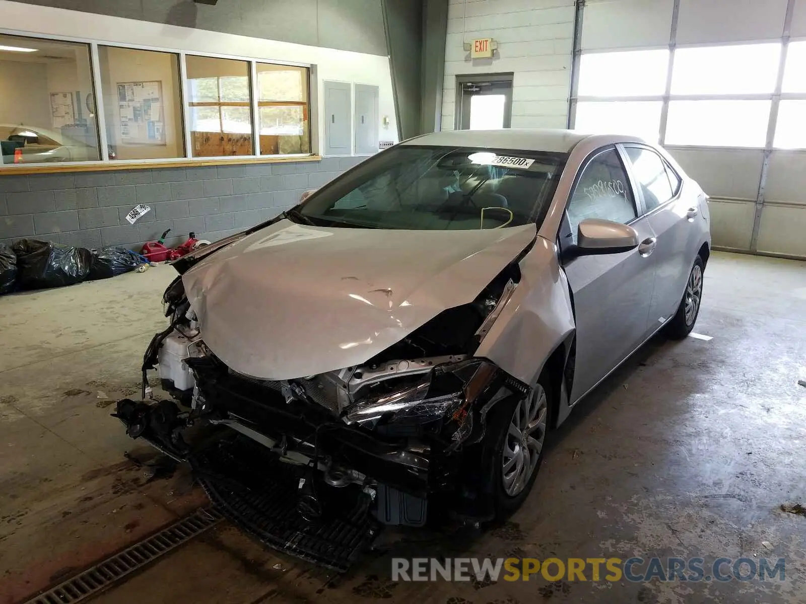 2 Photograph of a damaged car 2T1BURHE3KC167981 TOYOTA COROLLA 2019