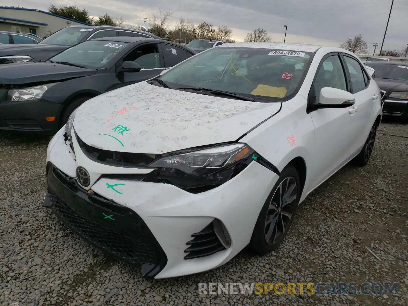 2 Photograph of a damaged car 2T1BURHE3KC172890 TOYOTA COROLLA 2019