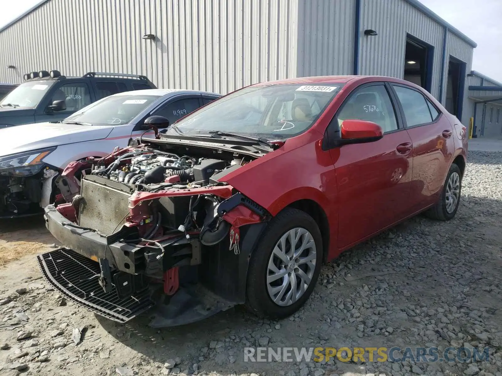 2 Фотография поврежденного автомобиля 2T1BURHE3KC174123 TOYOTA COROLLA 2019
