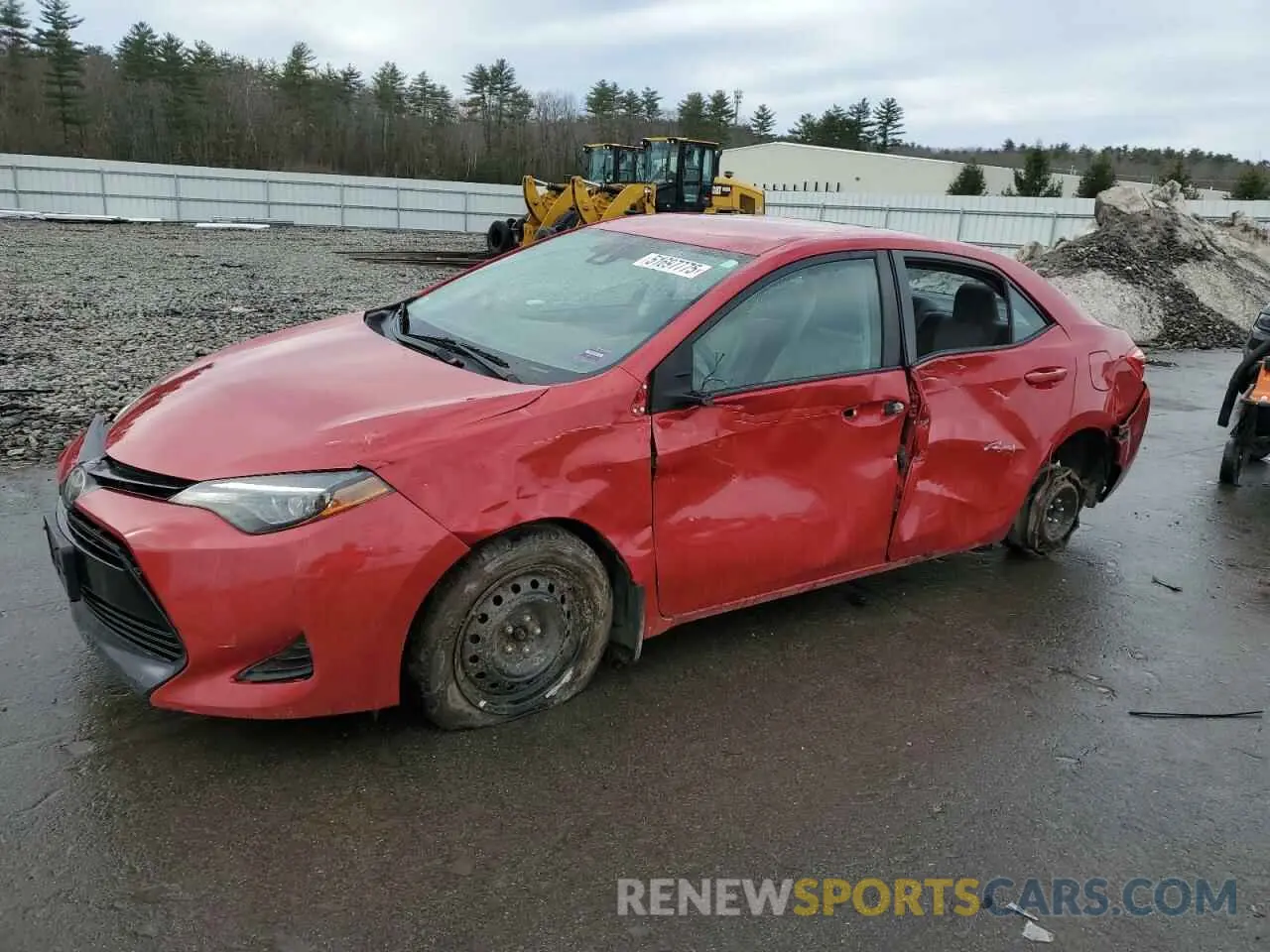 1 Photograph of a damaged car 2T1BURHE3KC174686 TOYOTA COROLLA 2019