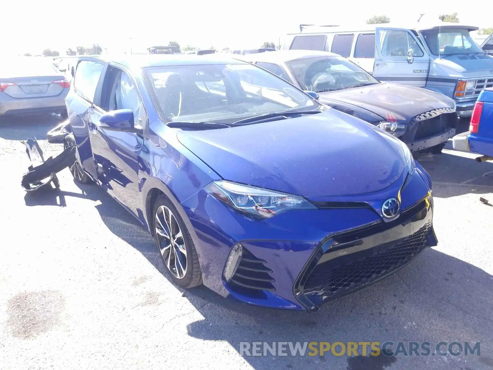 1 Photograph of a damaged car 2T1BURHE3KC194310 TOYOTA COROLLA 2019