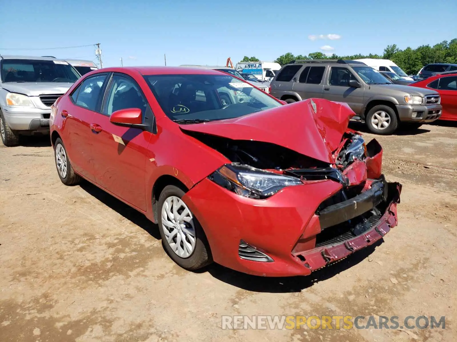 1 Photograph of a damaged car 2T1BURHE3KC200834 TOYOTA COROLLA 2019
