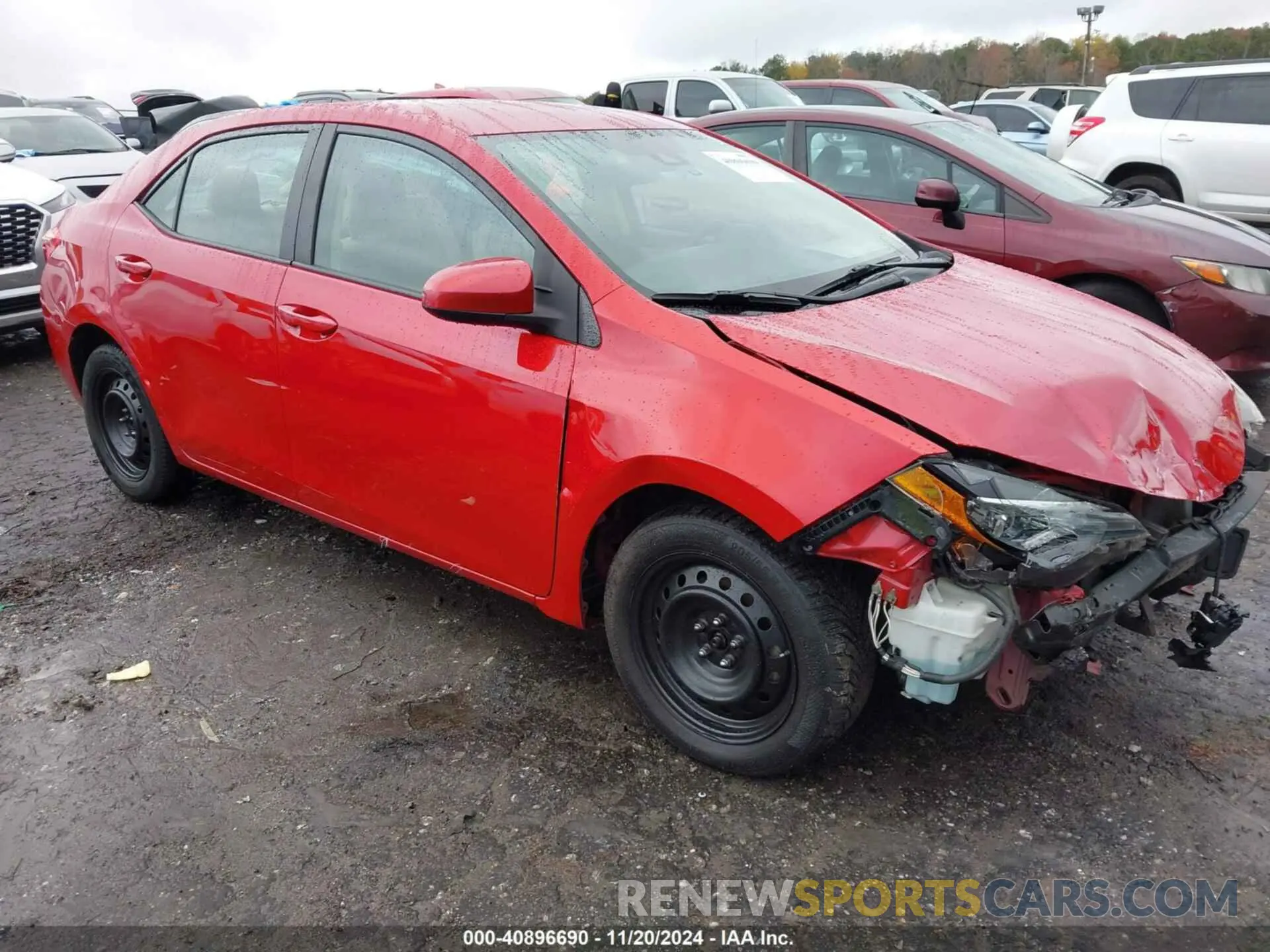 1 Photograph of a damaged car 2T1BURHE3KC202552 TOYOTA COROLLA 2019