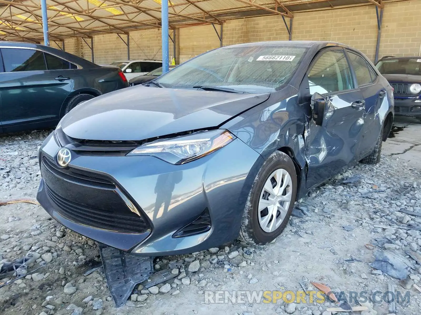 2 Photograph of a damaged car 2T1BURHE3KC204737 TOYOTA COROLLA 2019