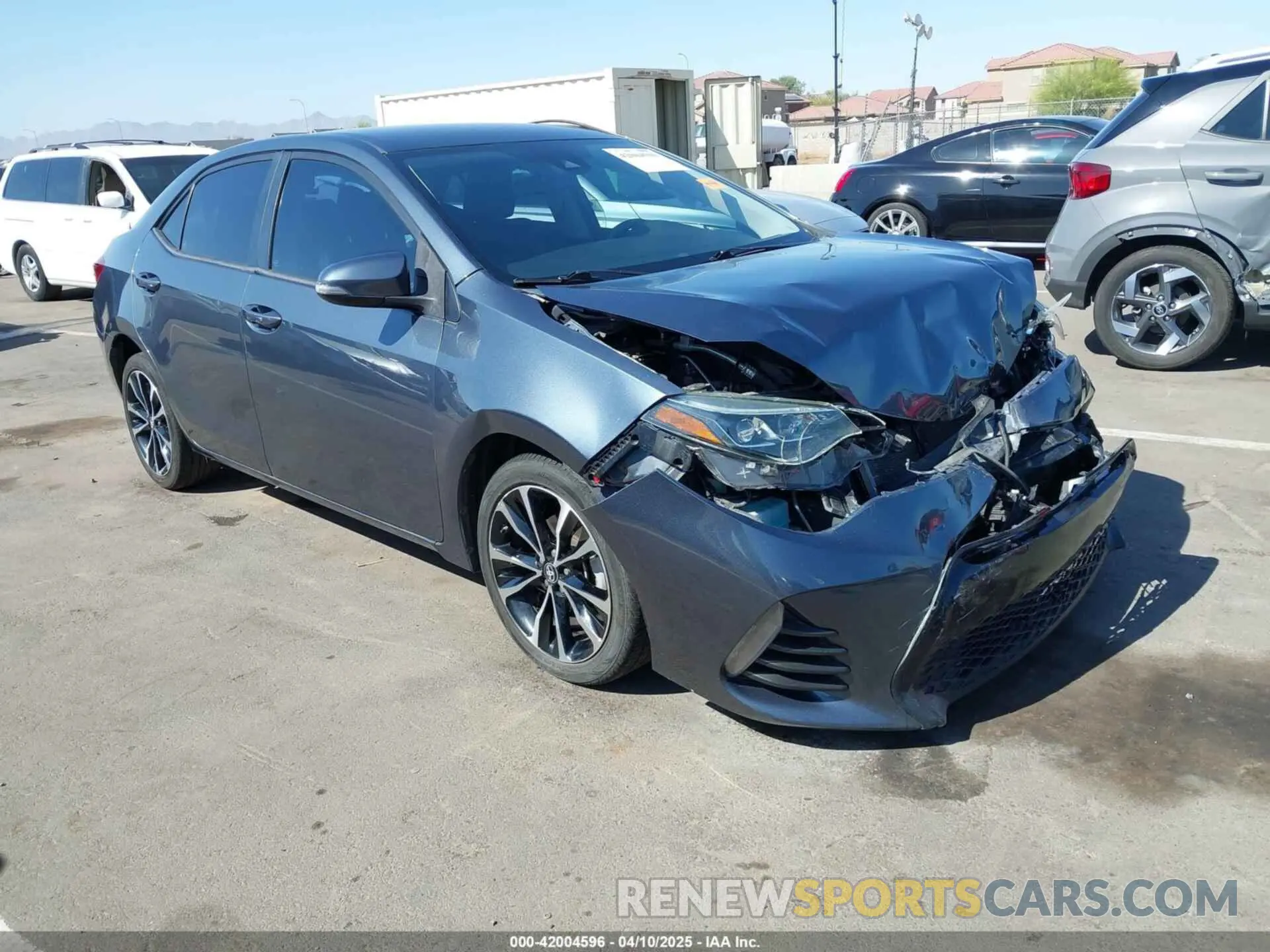 1 Photograph of a damaged car 2T1BURHE3KC207010 TOYOTA COROLLA 2019