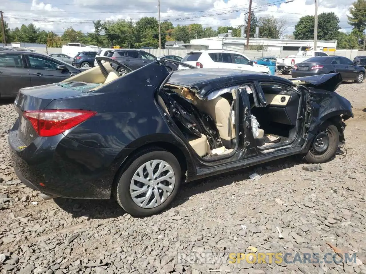 3 Photograph of a damaged car 2T1BURHE3KC245207 TOYOTA COROLLA 2019
