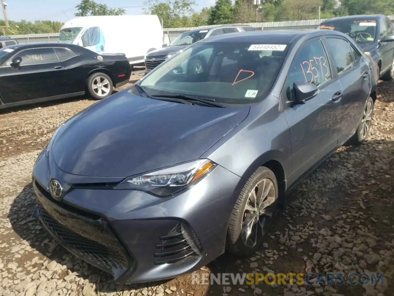 2 Photograph of a damaged car 2T1BURHE4KC156195 TOYOTA COROLLA 2019