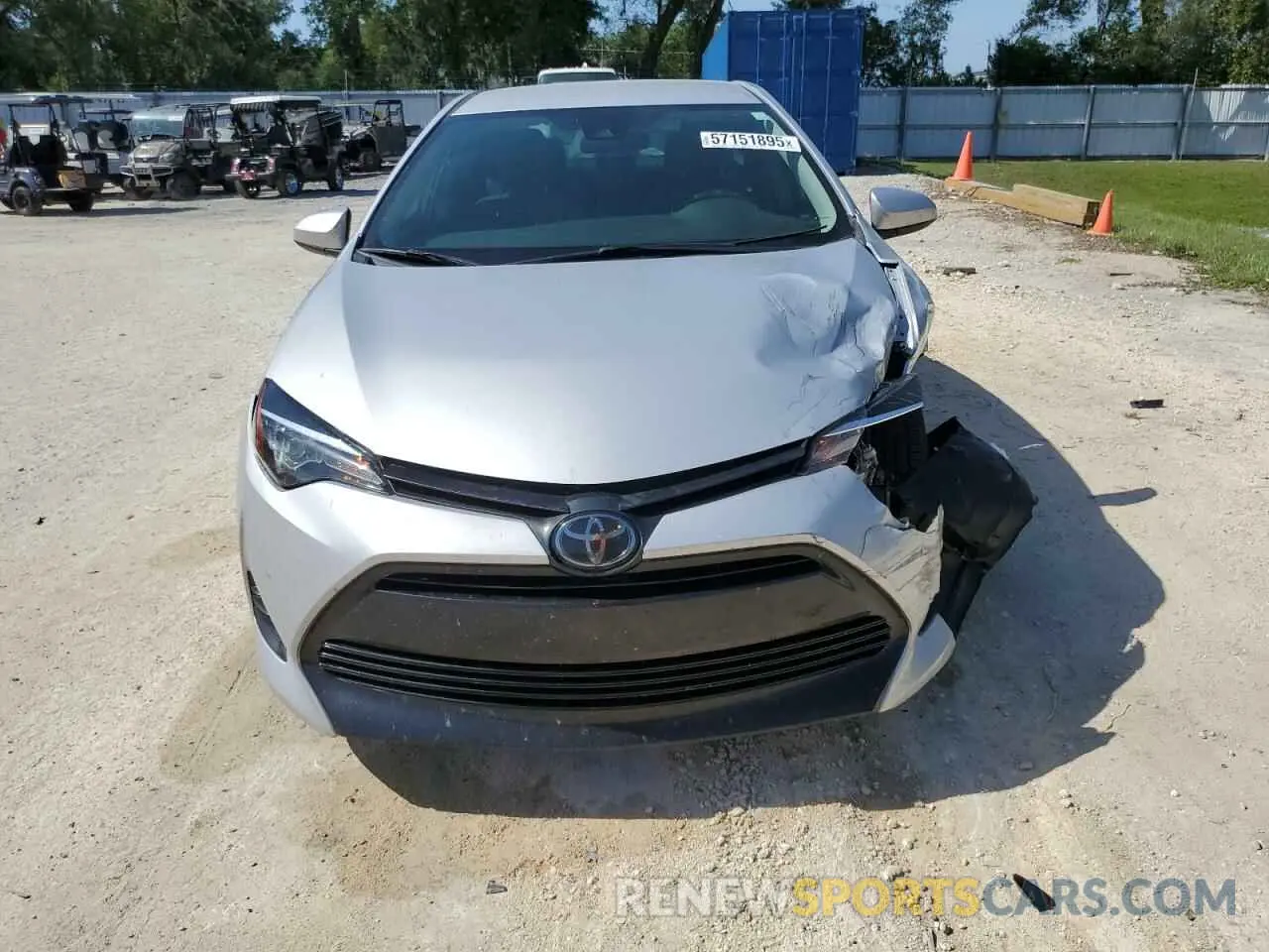 5 Photograph of a damaged car 2T1BURHE4KC159078 TOYOTA COROLLA 2019