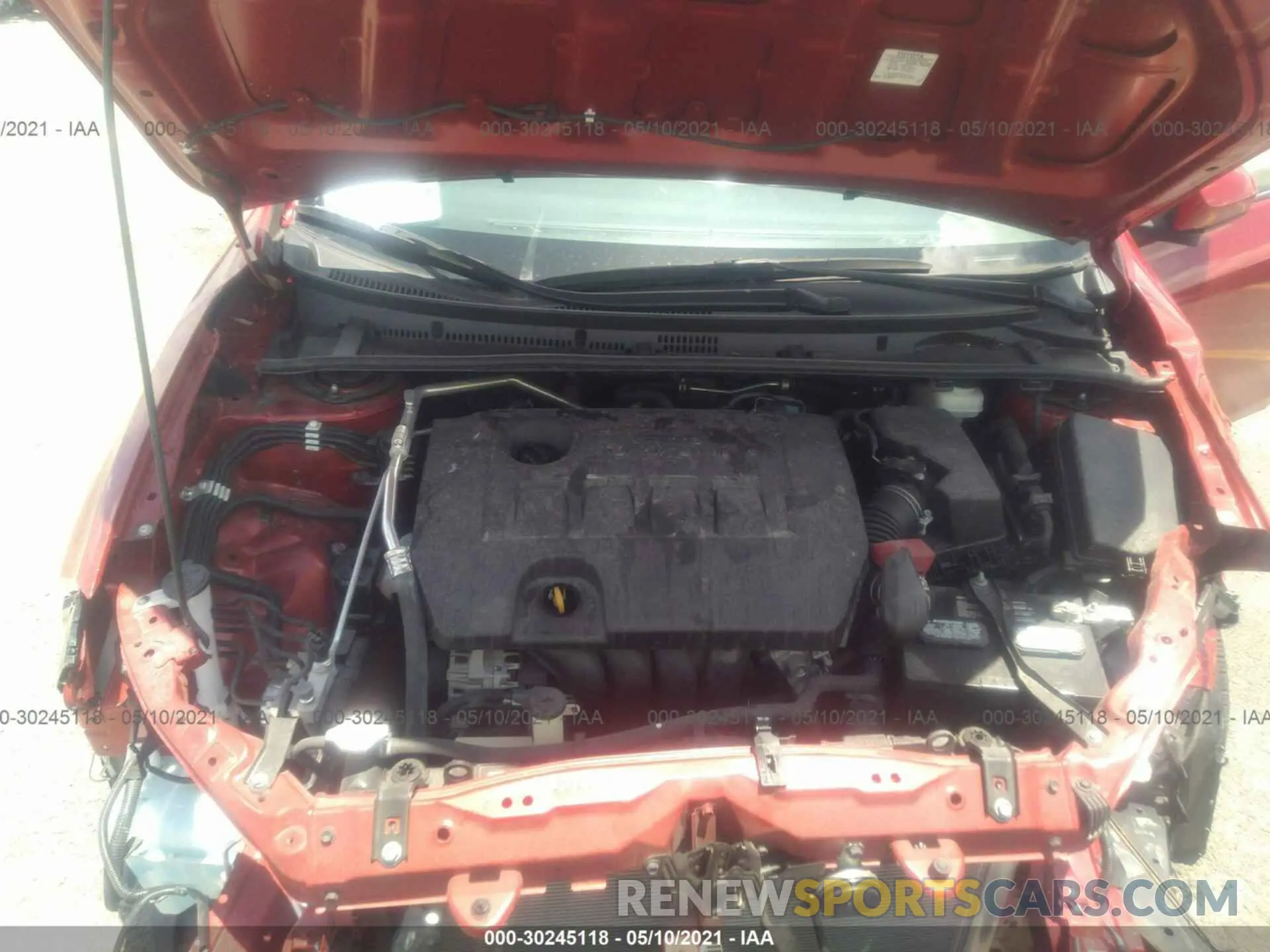 10 Photograph of a damaged car 2T1BURHE4KC159954 TOYOTA COROLLA 2019