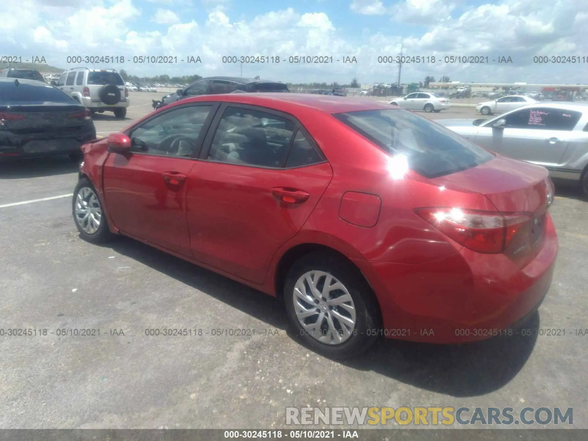3 Photograph of a damaged car 2T1BURHE4KC159954 TOYOTA COROLLA 2019