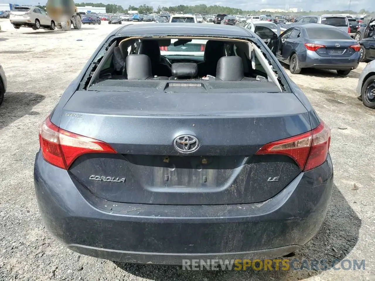 6 Photograph of a damaged car 2T1BURHE4KC174180 TOYOTA COROLLA 2019