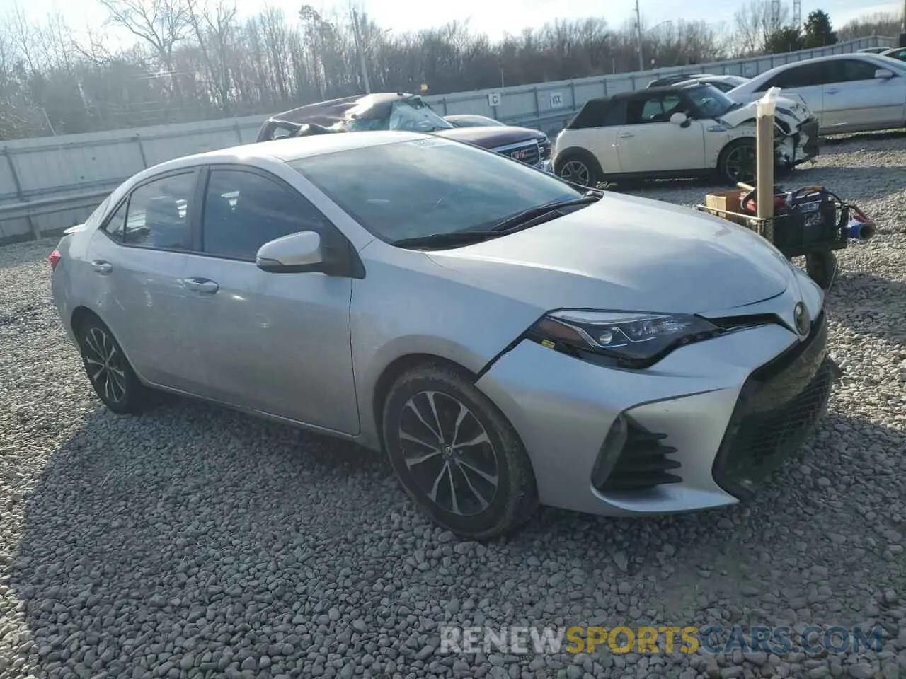 4 Photograph of a damaged car 2T1BURHE4KC177225 TOYOTA COROLLA 2019