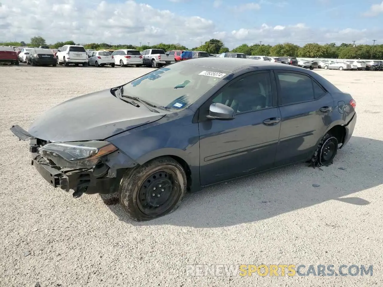 1 Фотография поврежденного автомобиля 2T1BURHE4KC186703 TOYOTA COROLLA 2019