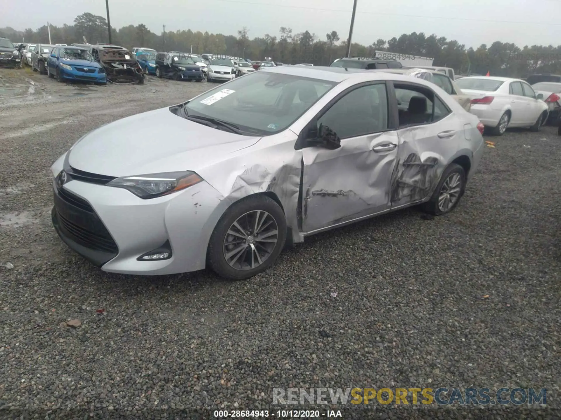 2 Photograph of a damaged car 2T1BURHE4KC194431 TOYOTA COROLLA 2019