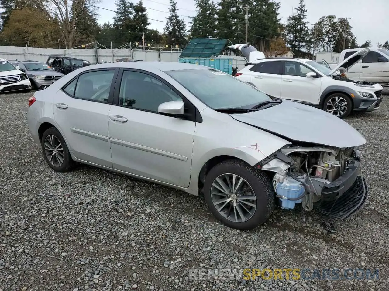 4 Photograph of a damaged car 2T1BURHE4KC204472 TOYOTA COROLLA 2019