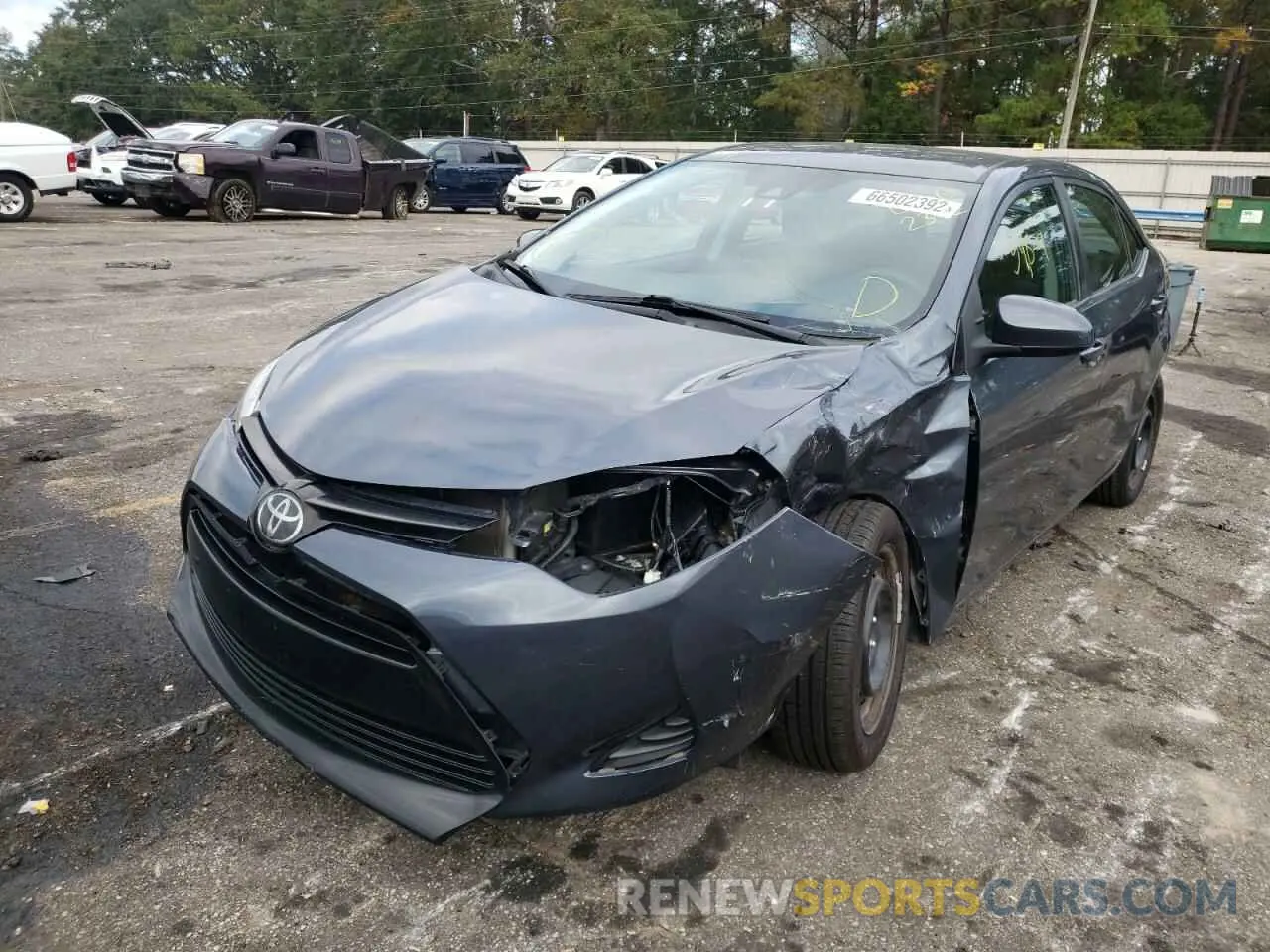 9 Фотография поврежденного автомобиля 2T1BURHE4KC241442 TOYOTA COROLLA 2019