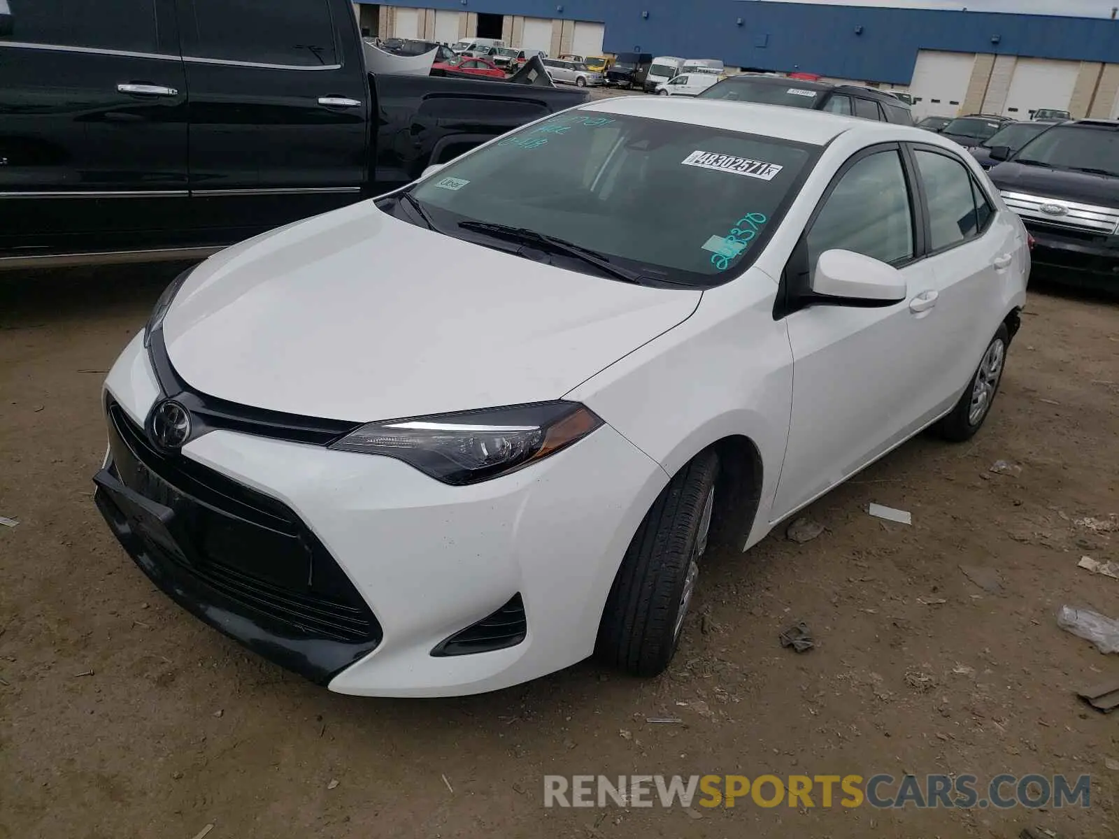 2 Photograph of a damaged car 2T1BURHE4KC243370 TOYOTA COROLLA 2019