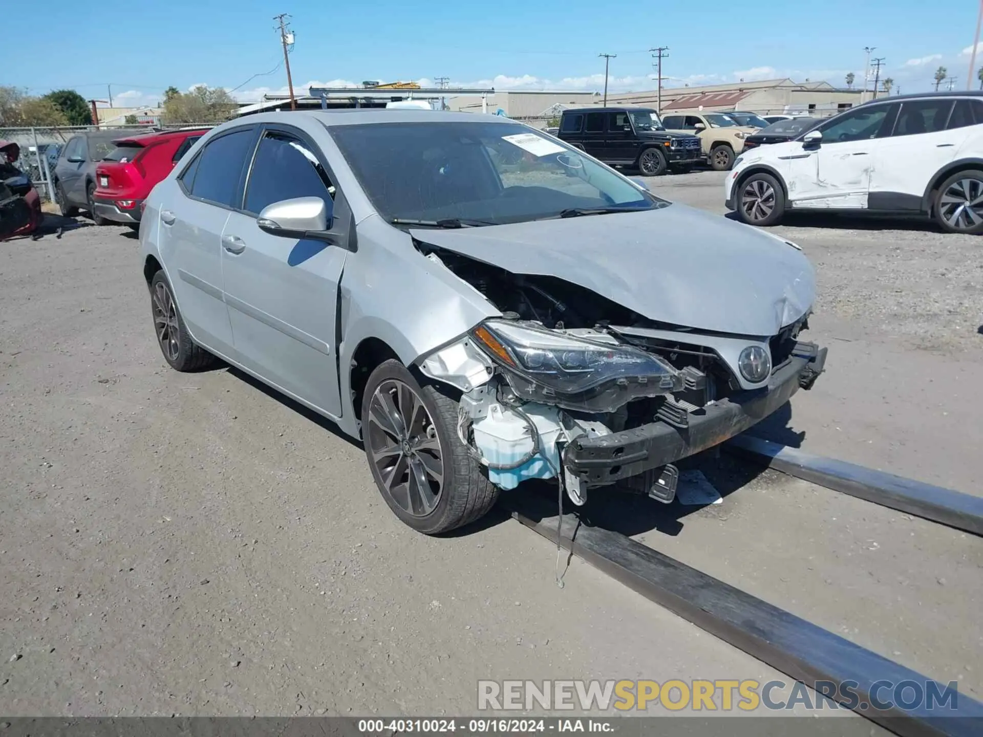 1 Photograph of a damaged car 2T1BURHE5KC128597 TOYOTA COROLLA 2019