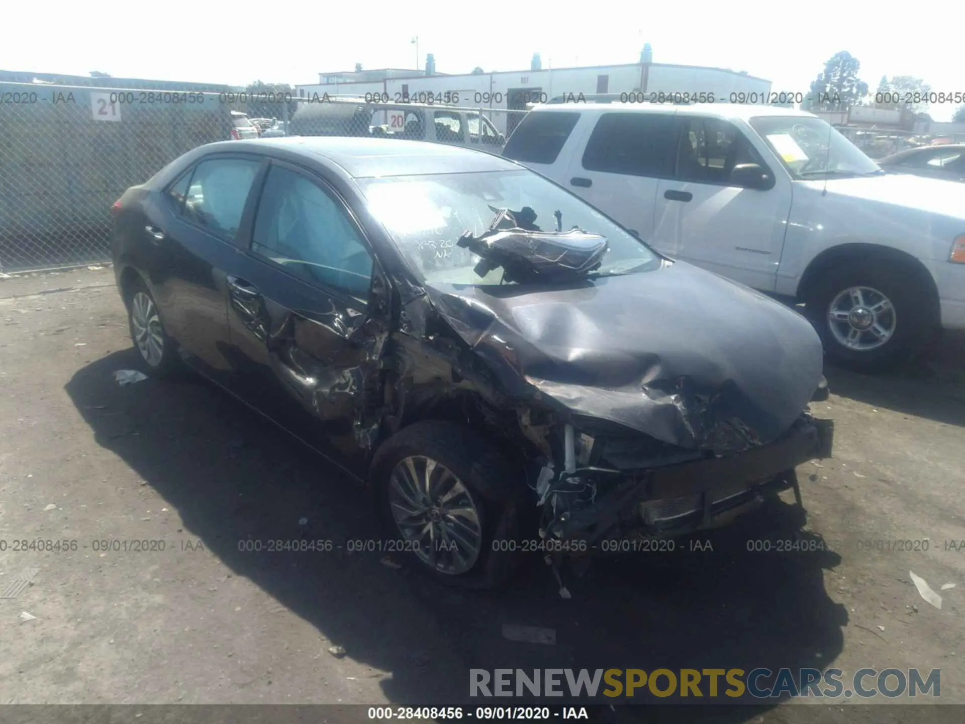 1 Photograph of a damaged car 2T1BURHE5KC140670 TOYOTA COROLLA 2019
