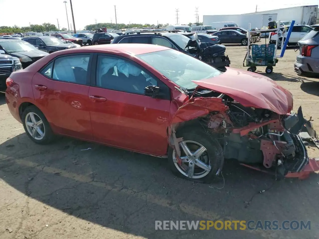 4 Photograph of a damaged car 2T1BURHE5KC144458 TOYOTA COROLLA 2019