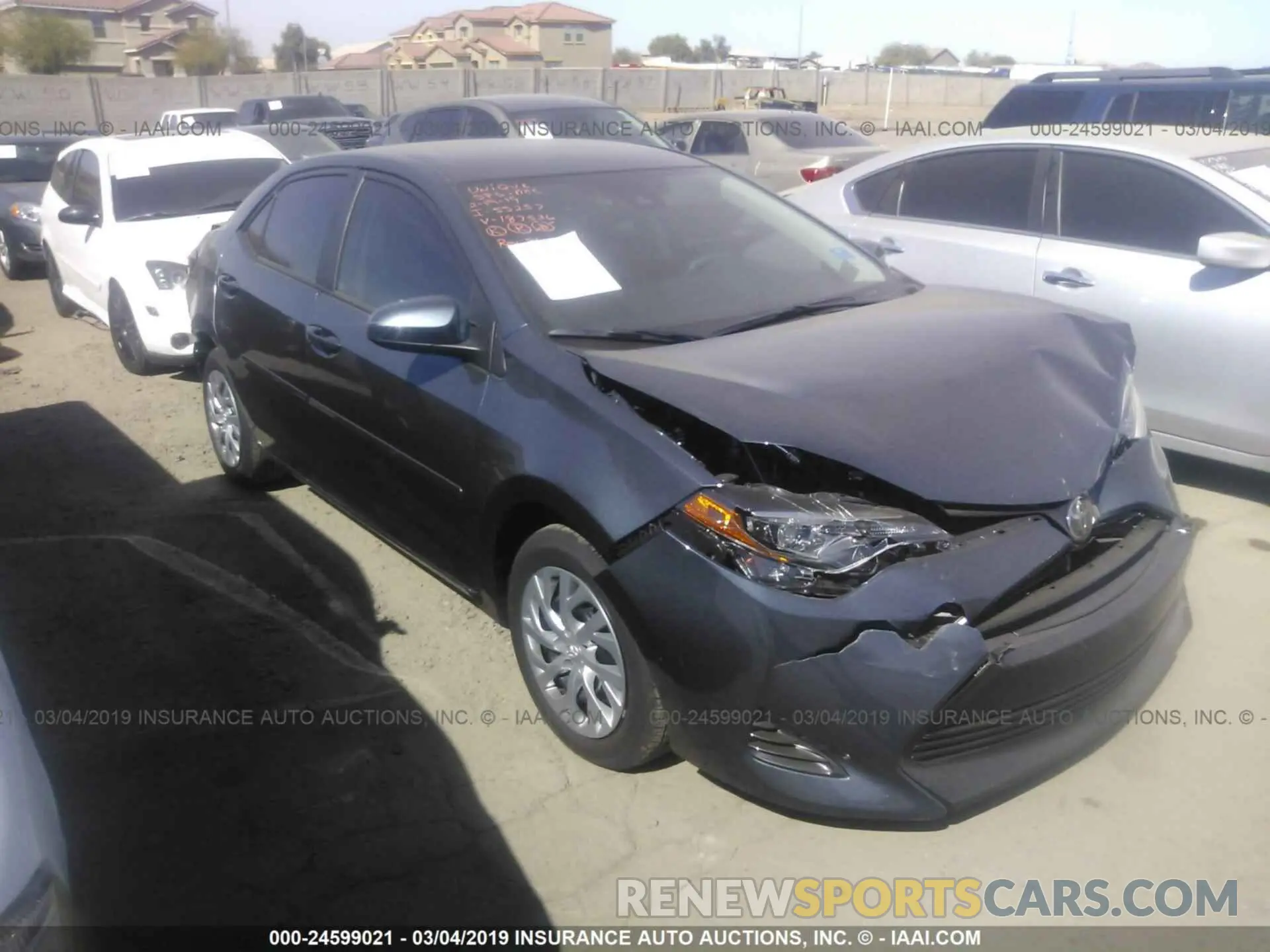 1 Photograph of a damaged car 2T1BURHE5KC187536 TOYOTA COROLLA 2019