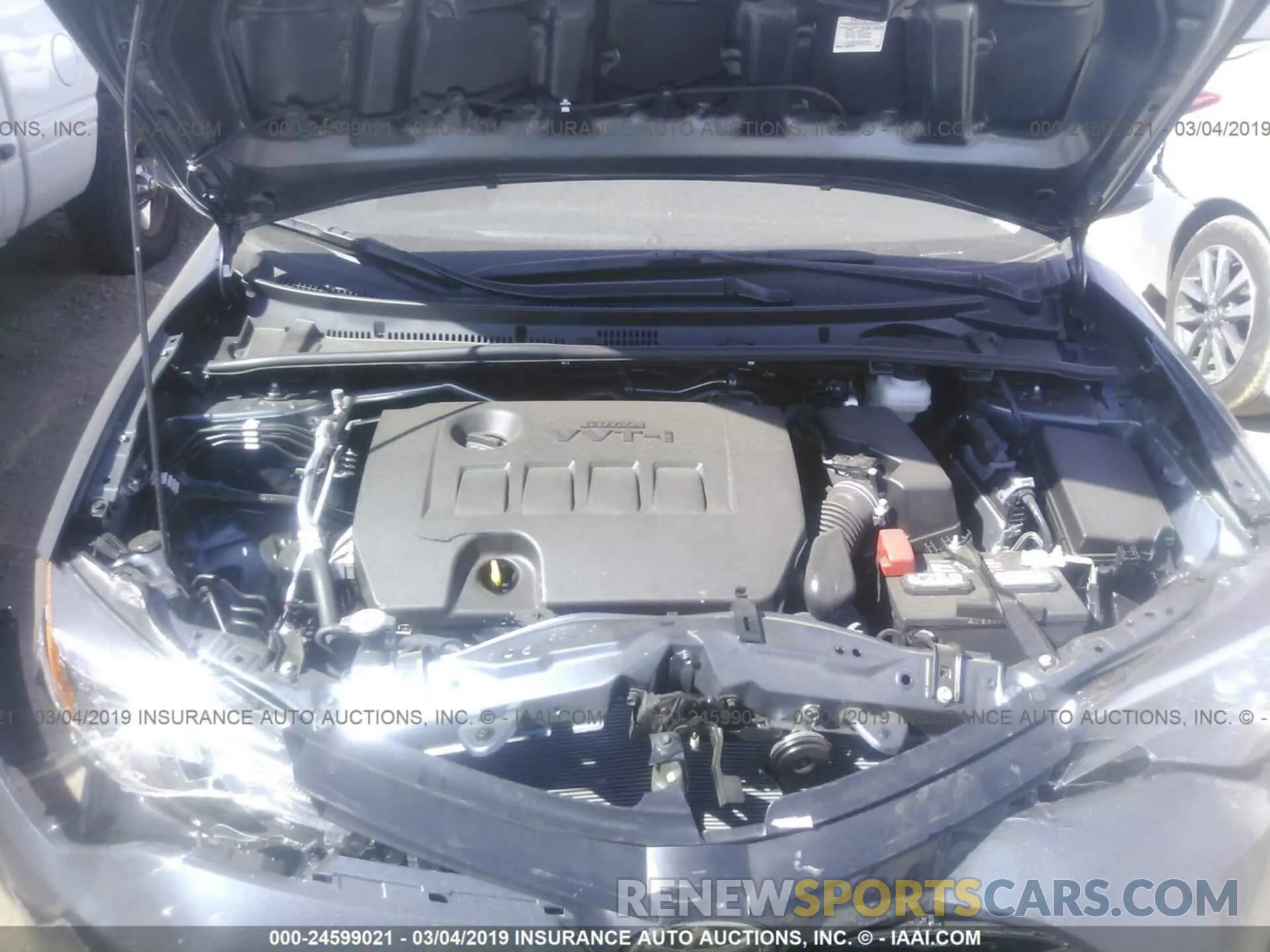 10 Photograph of a damaged car 2T1BURHE5KC187536 TOYOTA COROLLA 2019
