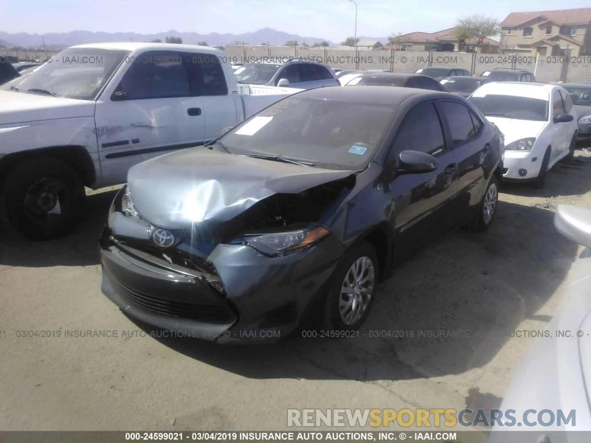 2 Photograph of a damaged car 2T1BURHE5KC187536 TOYOTA COROLLA 2019