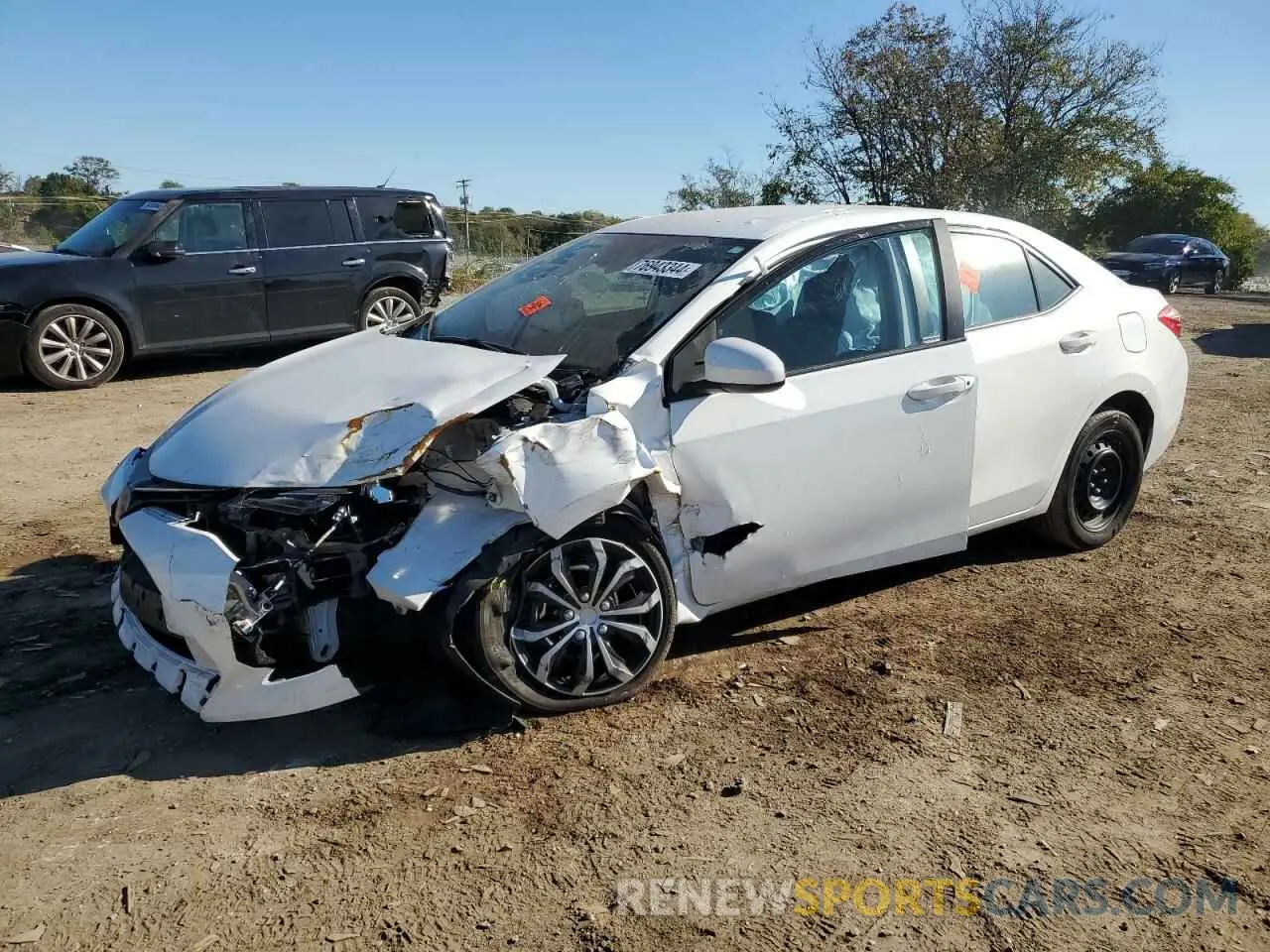 1 Photograph of a damaged car 2T1BURHE5KC192252 TOYOTA COROLLA 2019