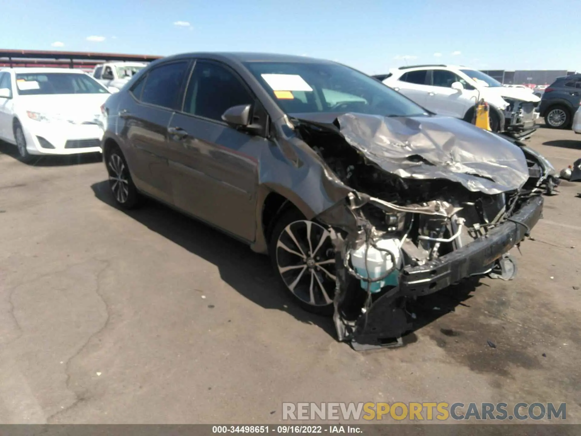 1 Photograph of a damaged car 2T1BURHE5KC195328 TOYOTA COROLLA 2019