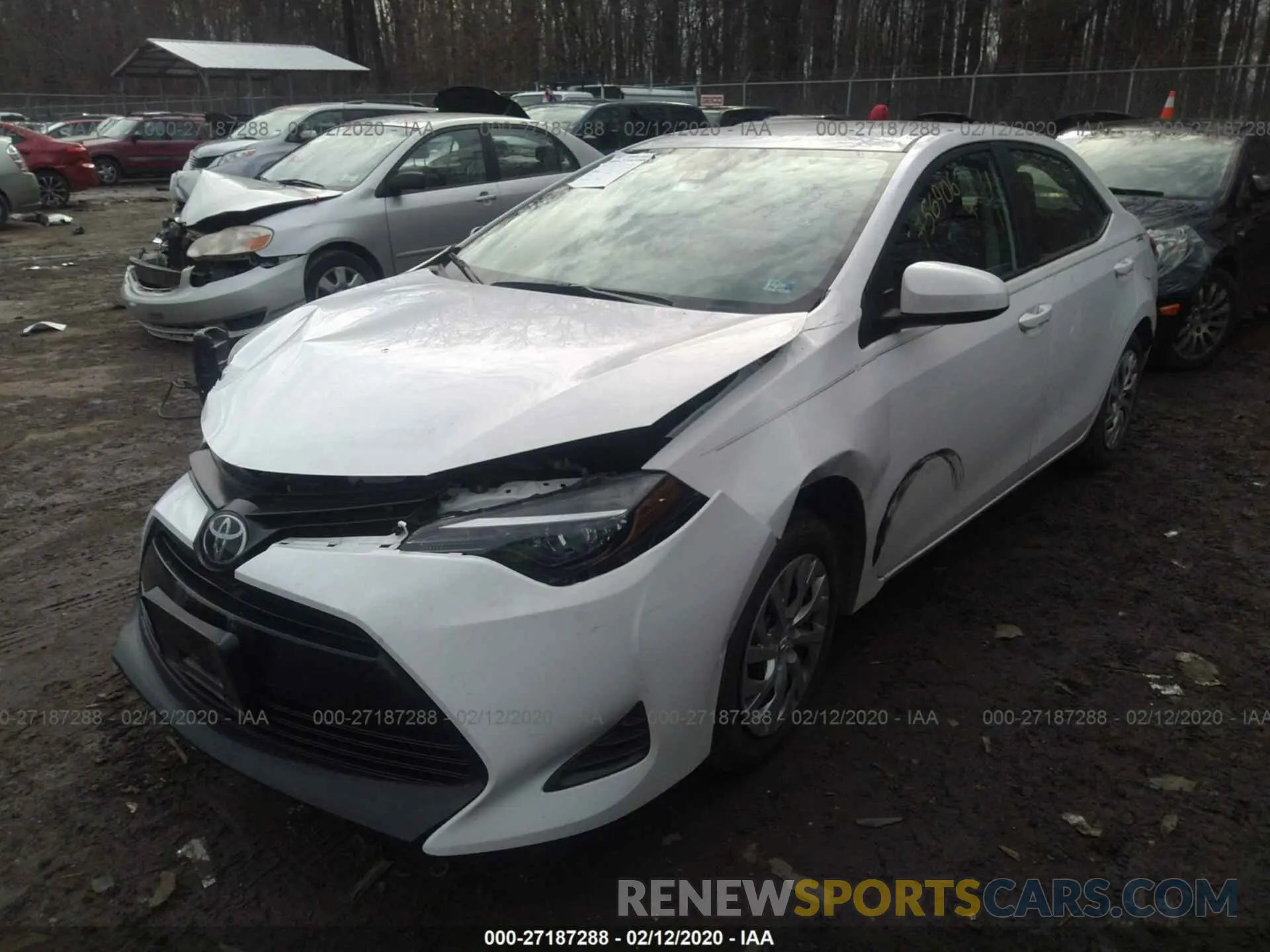 2 Photograph of a damaged car 2T1BURHE5KC197354 TOYOTA COROLLA 2019