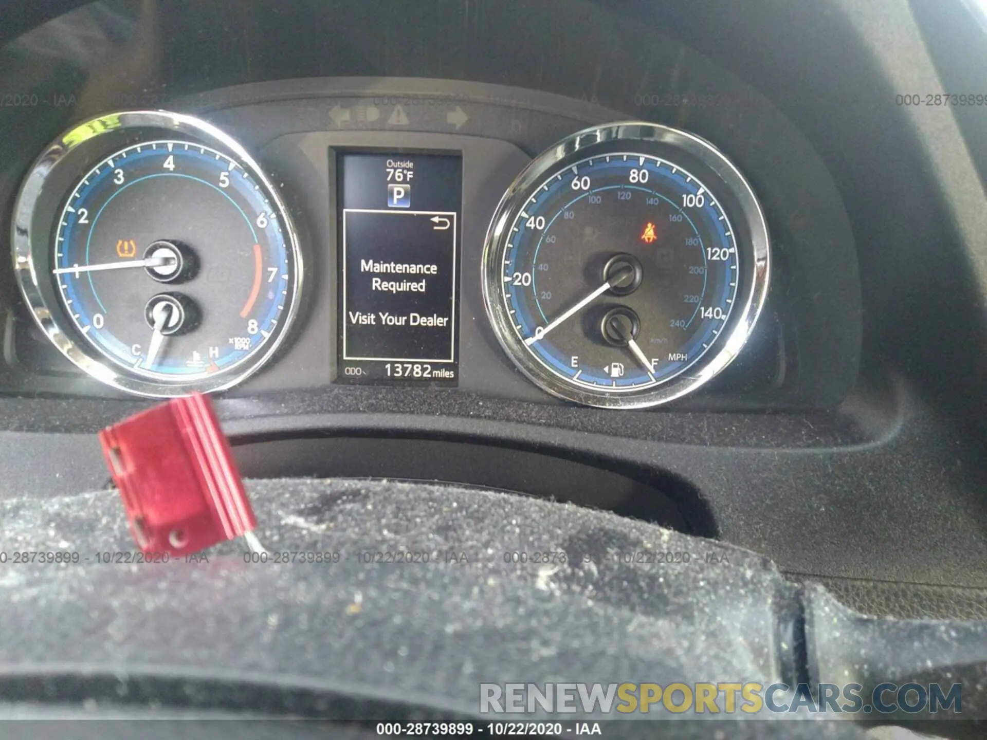 7 Photograph of a damaged car 2T1BURHE5KC205372 TOYOTA COROLLA 2019