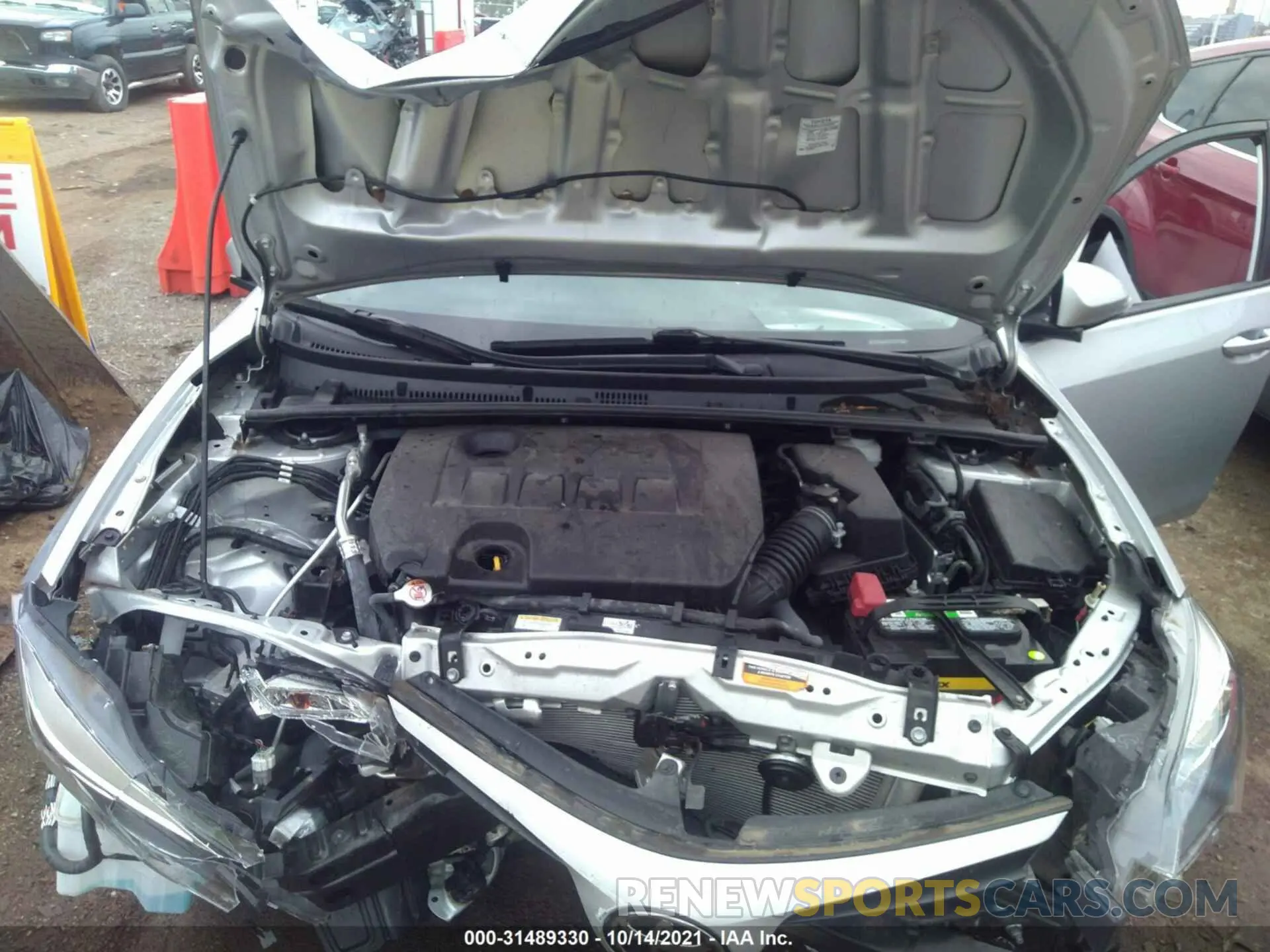 10 Photograph of a damaged car 2T1BURHE5KC206375 TOYOTA COROLLA 2019