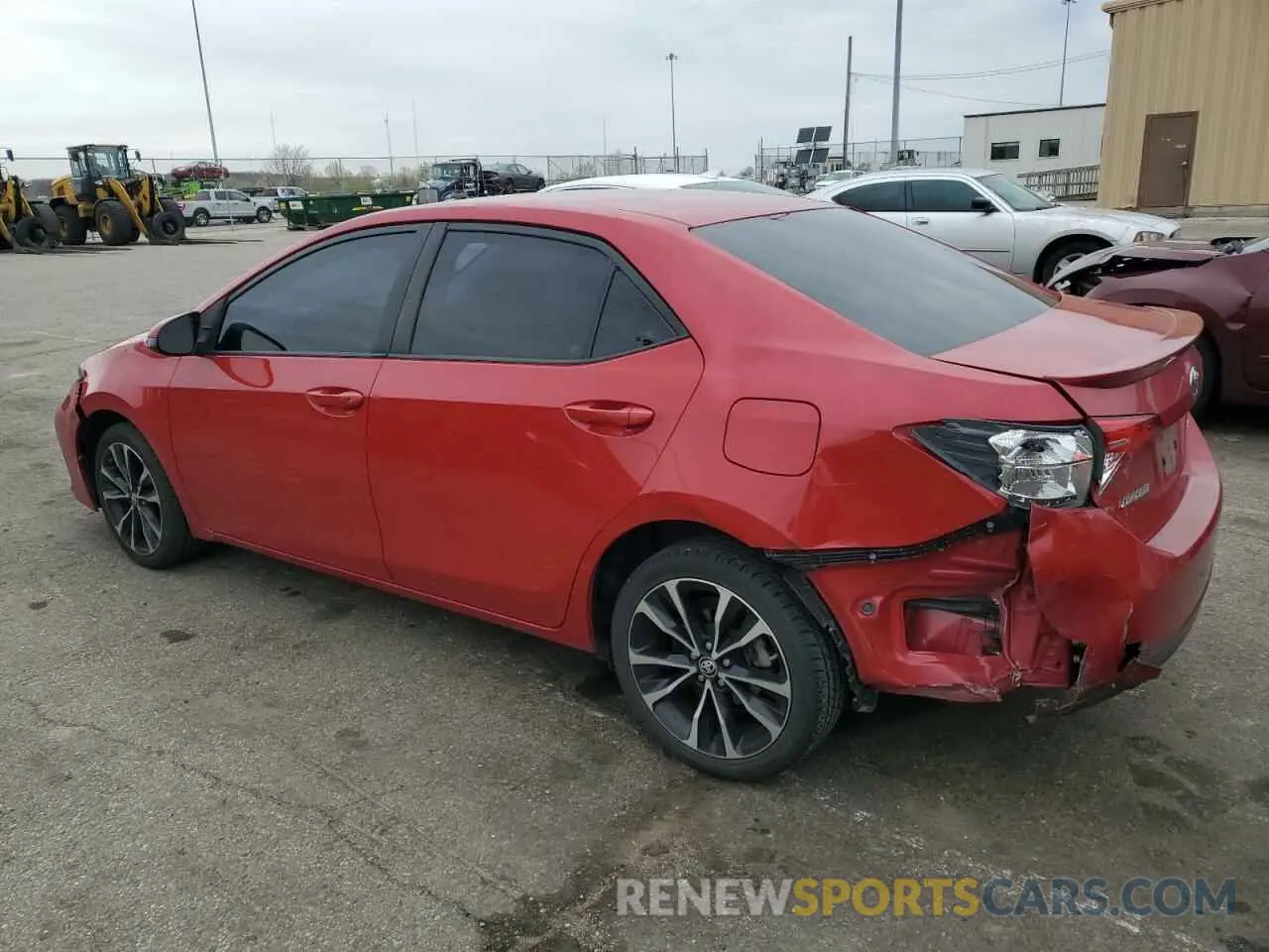 2 Фотография поврежденного автомобиля 2T1BURHE5KC206876 TOYOTA COROLLA 2019